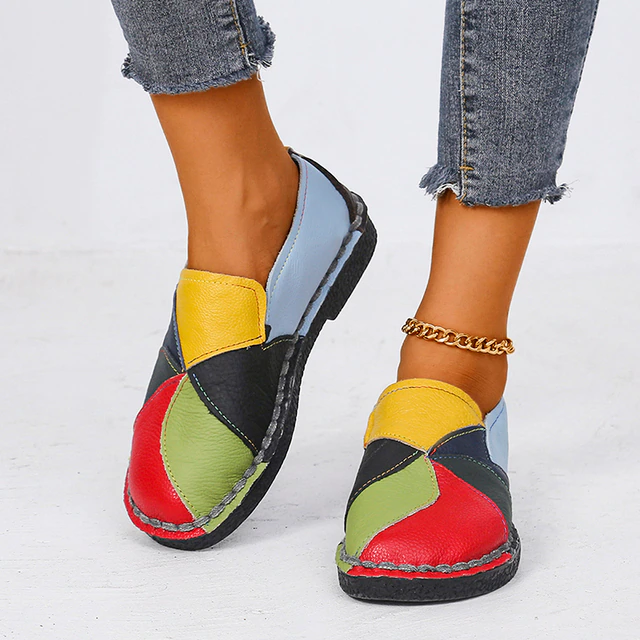 CM | - Zapatos ortopédicos de color para mujer con tacón