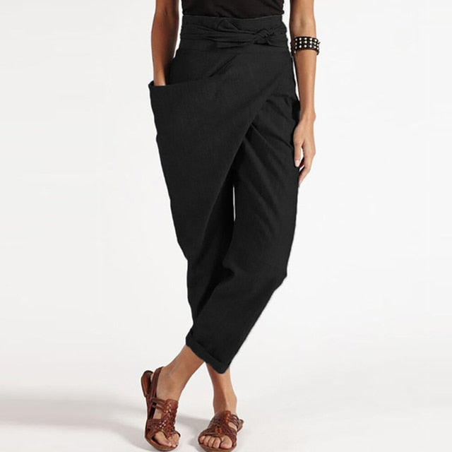 CM | Elegante pantalón corto con parte delantera envolvente