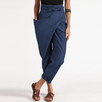 CM | Elegante pantalón corto con parte delantera envolvente