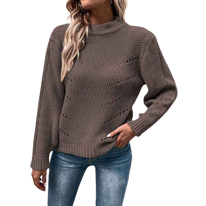Purple-Womens-Fashion-Sweater-Long-Sleeve-Casual-Ribbed-Knit-Winter-Clothes-Pullover-Sweaters-Blouse-Top-K403