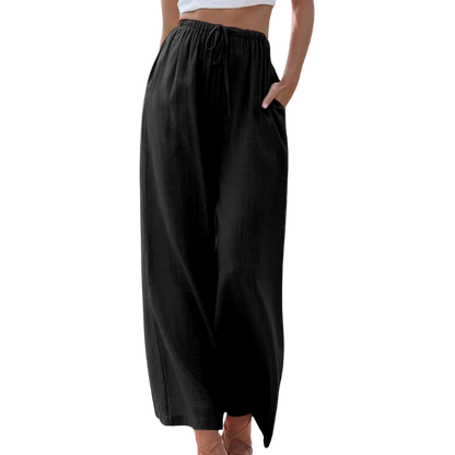 CM | Pantalones de cintura alta y pernera ancha