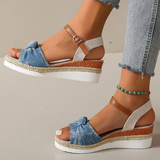 CM | Sandalias de cuña para mujer Nudo