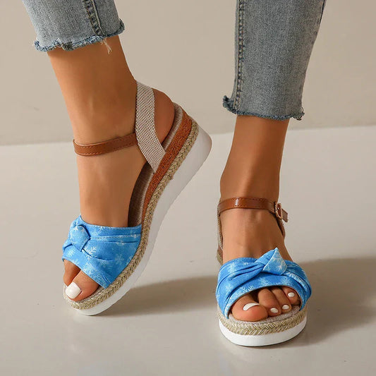 CM | Sandalias de cuña para mujer Nudo