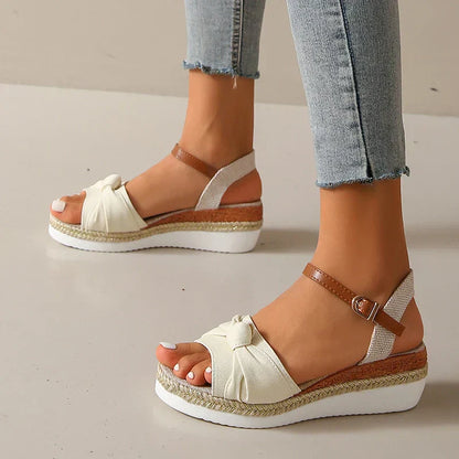 CM | Sandalias de cuña para mujer Nudo