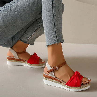CM | Sandalias de cuña para mujer Nudo