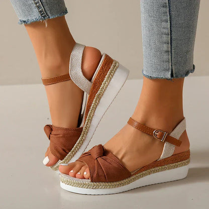 CM | Sandalias de cuña para mujer Nudo