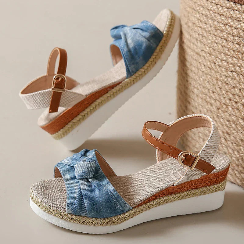 CM | Sandalias de cuña para mujer Nudo