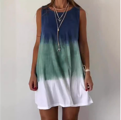CM | Minivestido estampado Tie Dye degradado