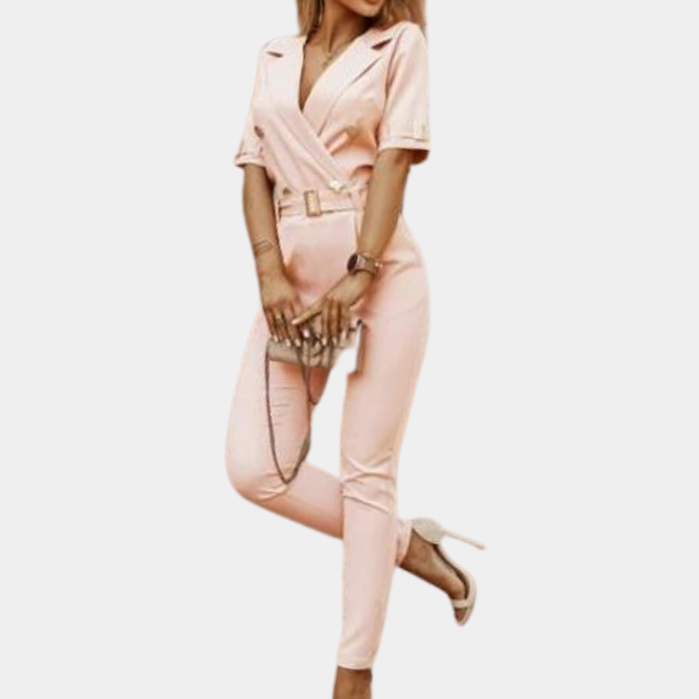 CM | Elegante mono de mujer con cuello en V para el verano