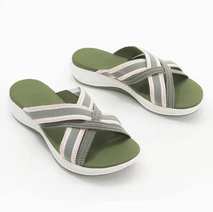 CM | | Sandalias de plataforma para mujer con tira elástica