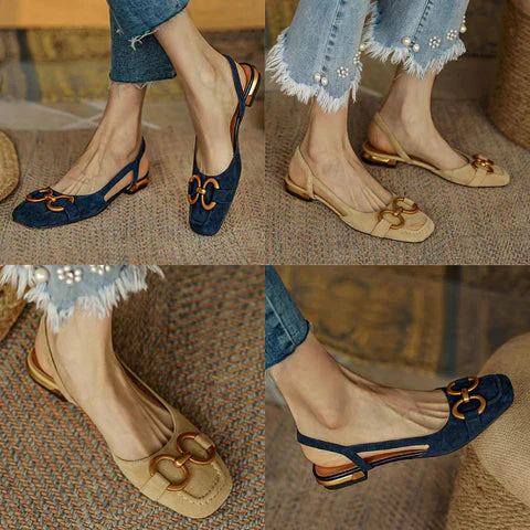 CM | SANDALIAS CON HEBILLA METÁLICA