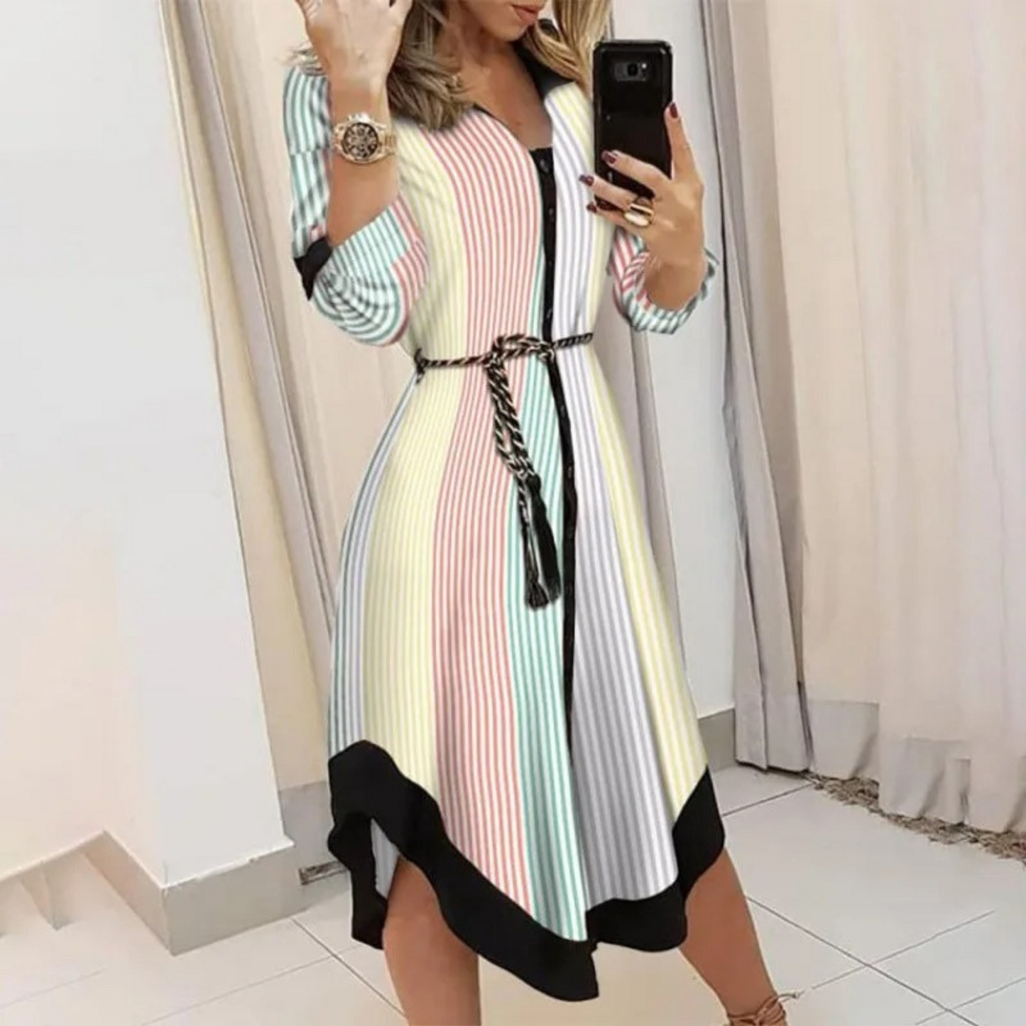 CM | vestido blusa bolso midi