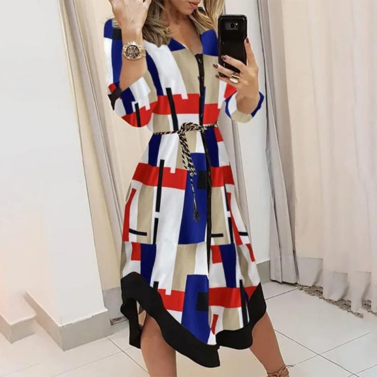 CM | vestido blusa bolso midi