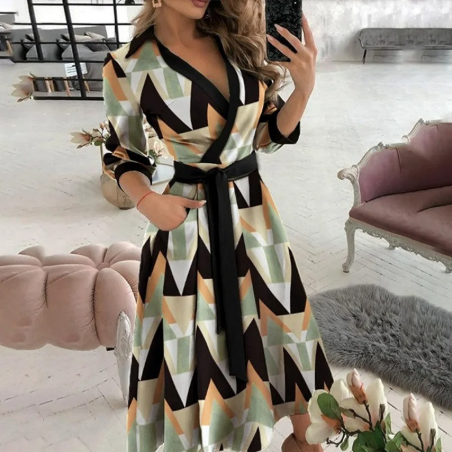 CM | vestido blusa bolso midi