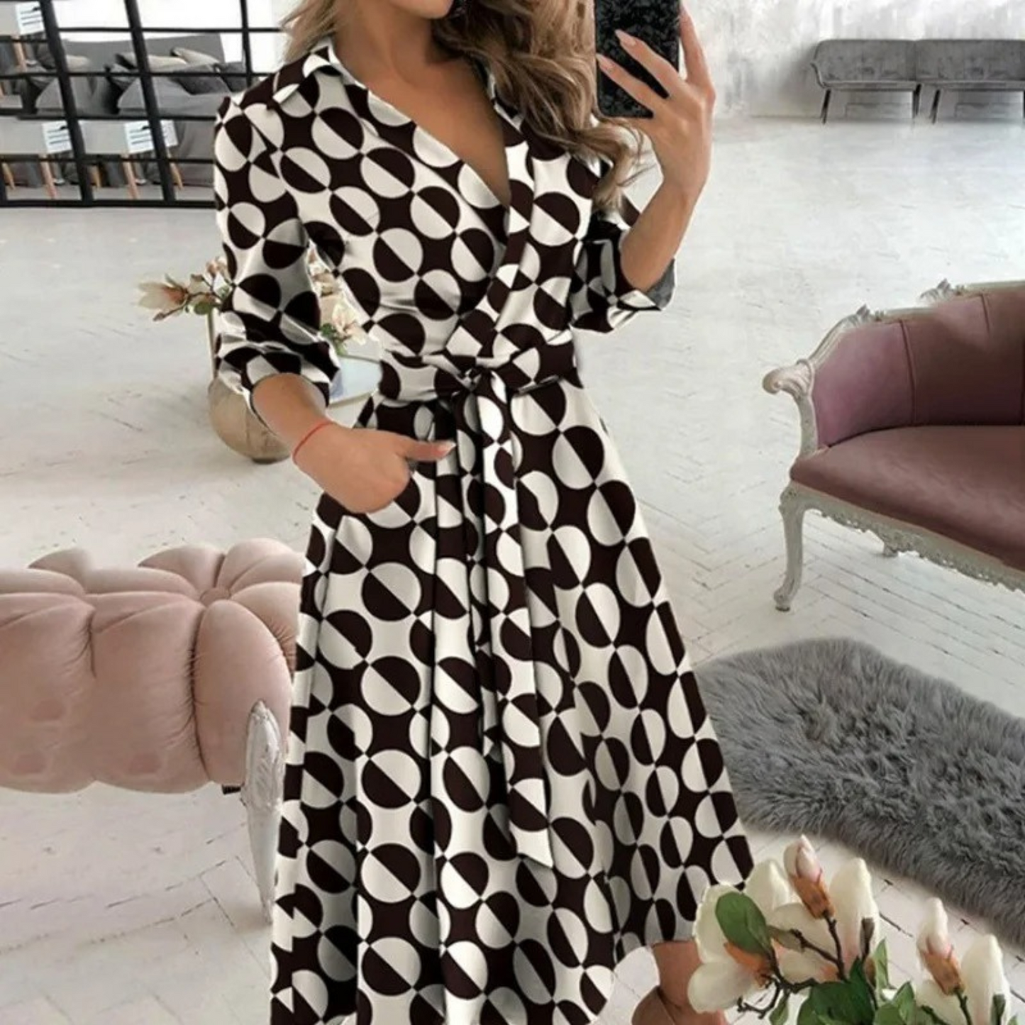 CM | vestido blusa bolso midi