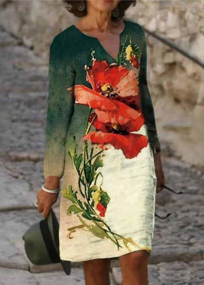 CM | Elegante blusa con cuello en V y mangas largas en diseño de botones
