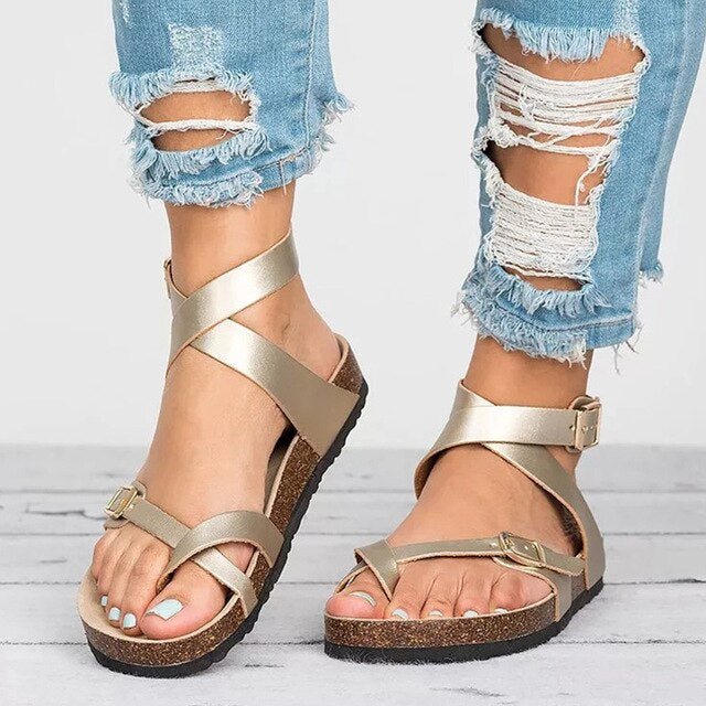 CM | Sandalias de tiras antideslizantes de verano - Mercedes