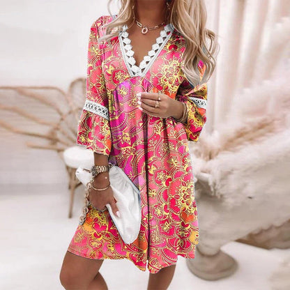 CM | Airy vestido corto de verano para mujer