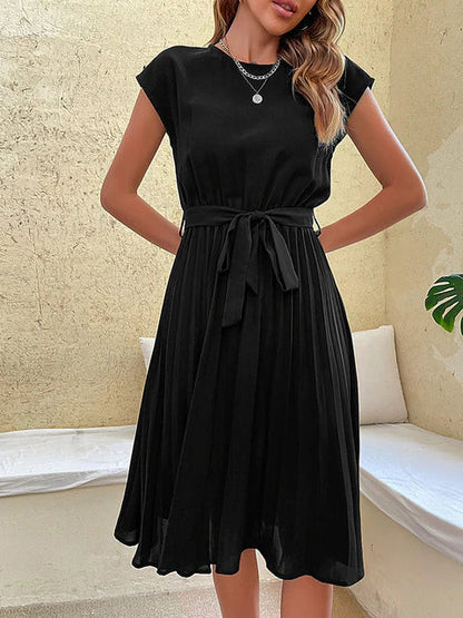 CM | Bella- Minivestido de manga corta con pliegues