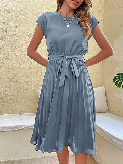 CM | Bella- Minivestido de manga corta con pliegues
