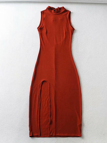 CM | Vestido Midi Bodycon Abierto A La Espalda