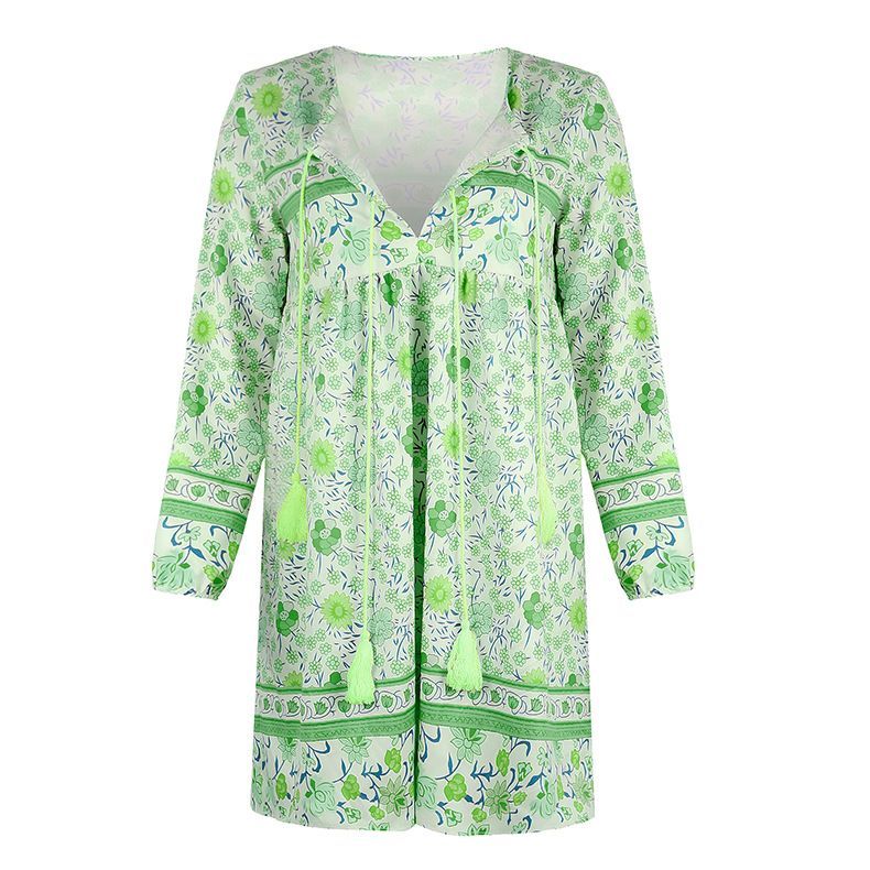 CM | Mini vestido línea A con estampado floral CA4