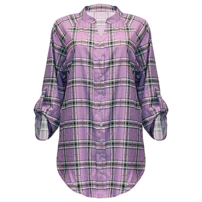 CM | mini vestido camisero a cuadros CA23