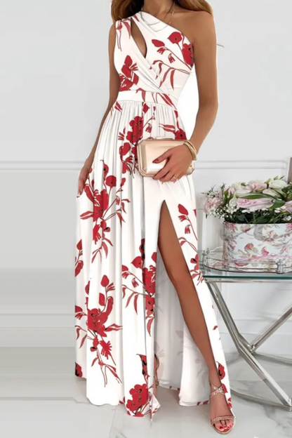 CM | Vestido largo con estampado de rosas