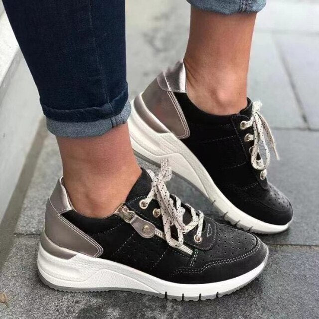 CM | - ZAPATILLAS ORTOPÉDICAS CON TACÓN DE CUÑA