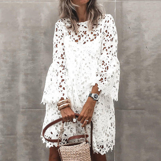 CM | Traje de baño de encaje blanco