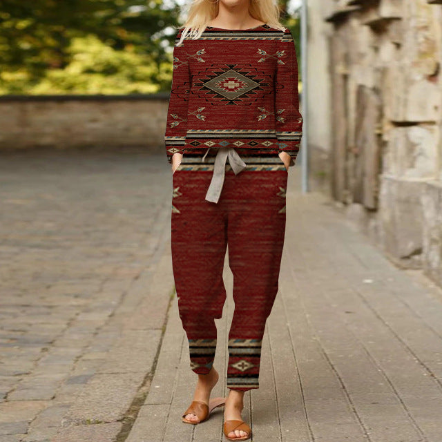 CM | Elegante conjunto con estampado étnico