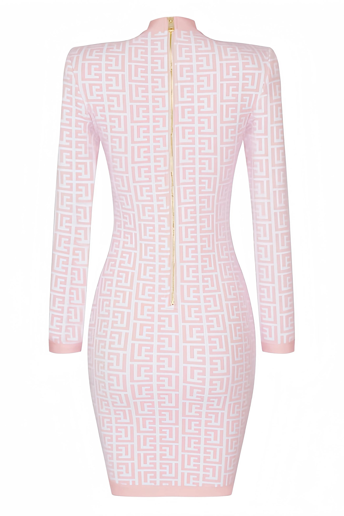 CM | Vestido corto estructurado con mangas largas