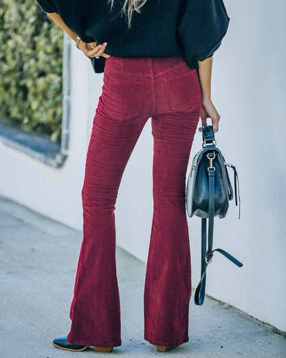 CM | Elegantes pantalones acampanados de pana