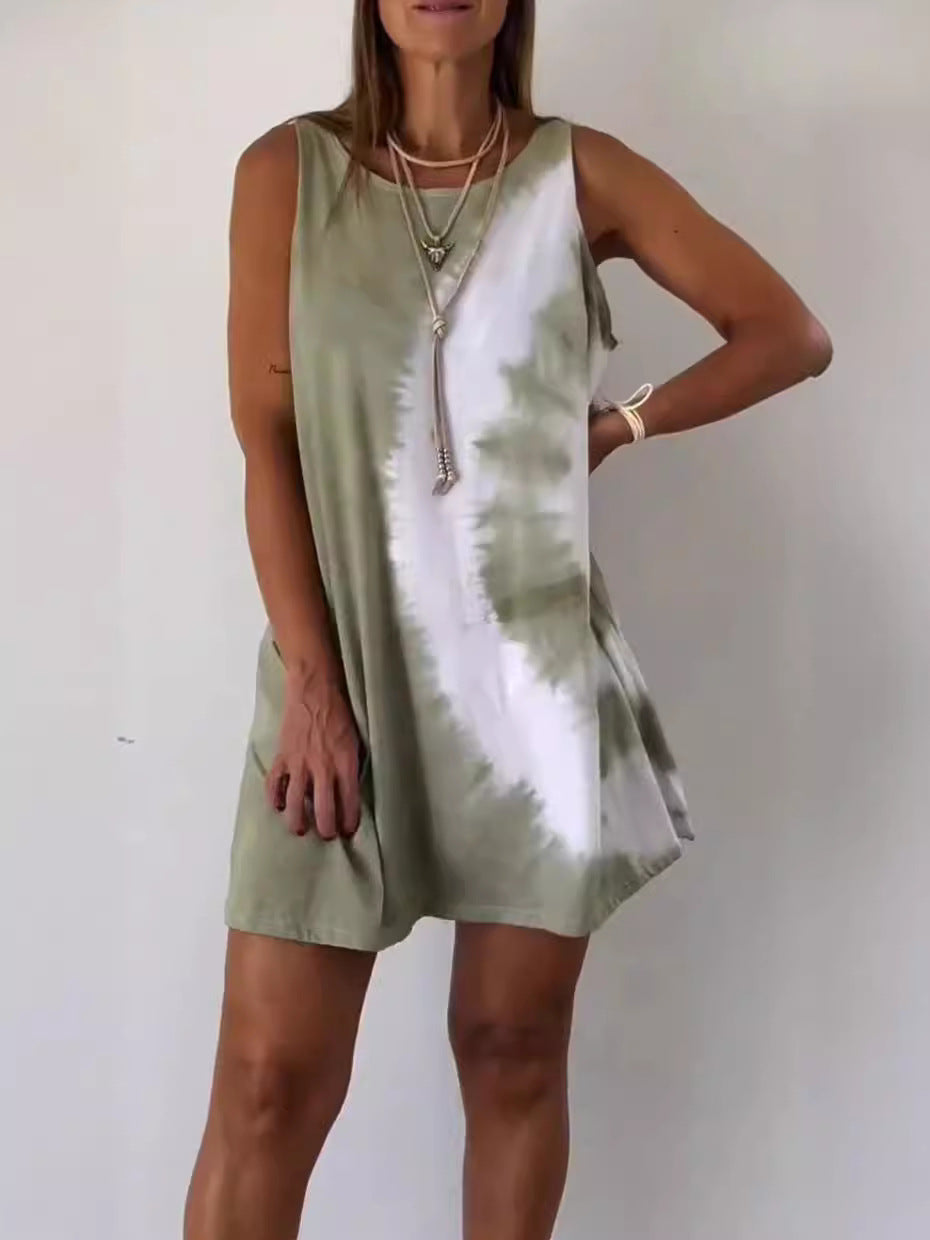 CM | Minivestido estampado Tie Dye degradado