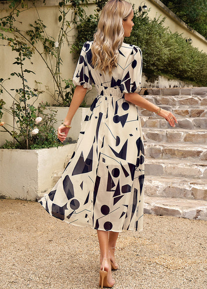 CM | Favorecedor vestido midi con estampado floral