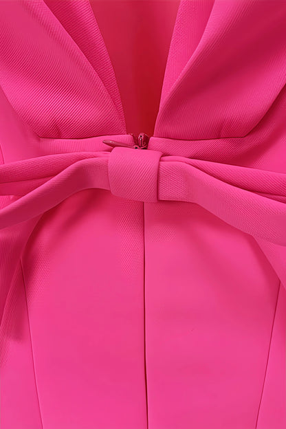 CM | Vestido corto trapecio con cuello alto