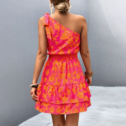 CM | Mini vestido de verano con un hombro