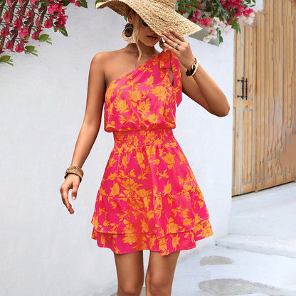 CM | Mini vestido de verano con un hombro