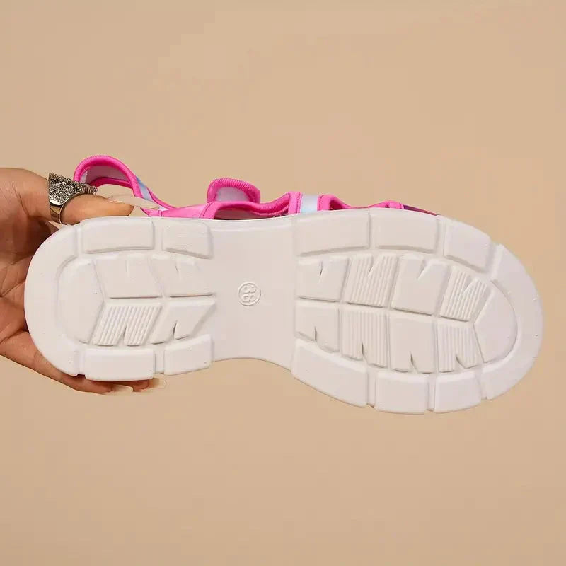 CM | Señoras Cómodas sandalias de cuña Elegante