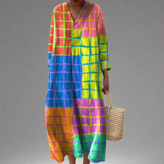 CM | Maxi Vestido Rejilla Vibratoria