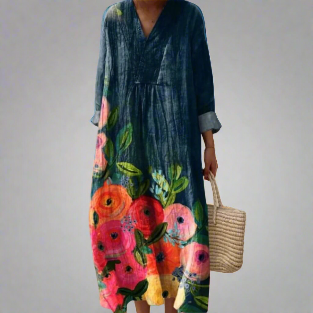 CM | Maxi vestido floral Acuarela