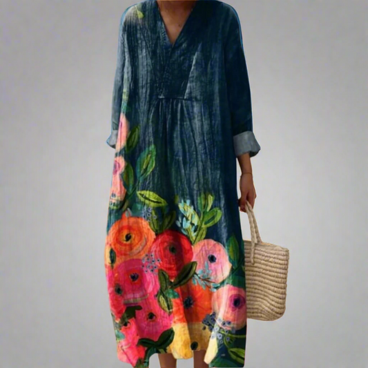 CM | Maxi vestido floral Acuarela