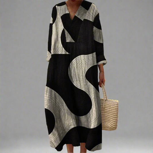CM | Vestido maxi abstracto
