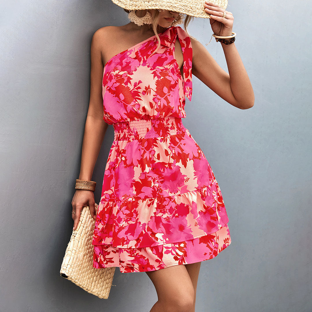 CM | Mini vestido de verano con un hombro