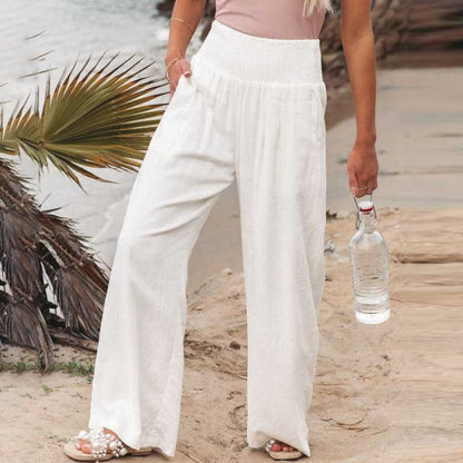 CM | Pantalones con pernera ancha y cintura alta