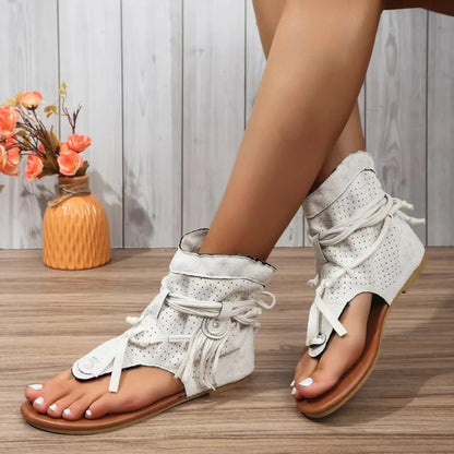 CM | Sandalias con detalle de flecos