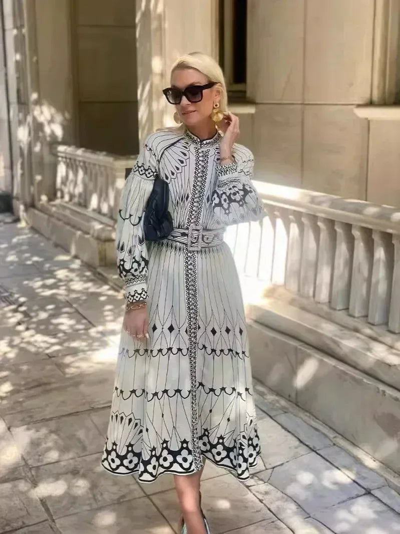 CM | Luxe maxi vestido monocromo