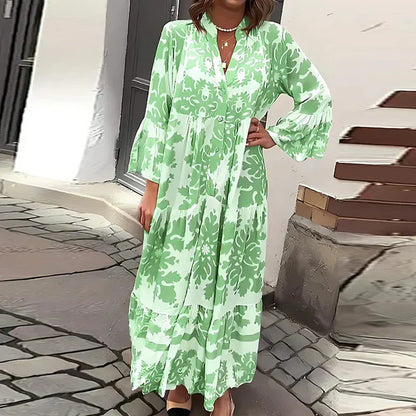 CM | maxi vestido boho estampado a la moda