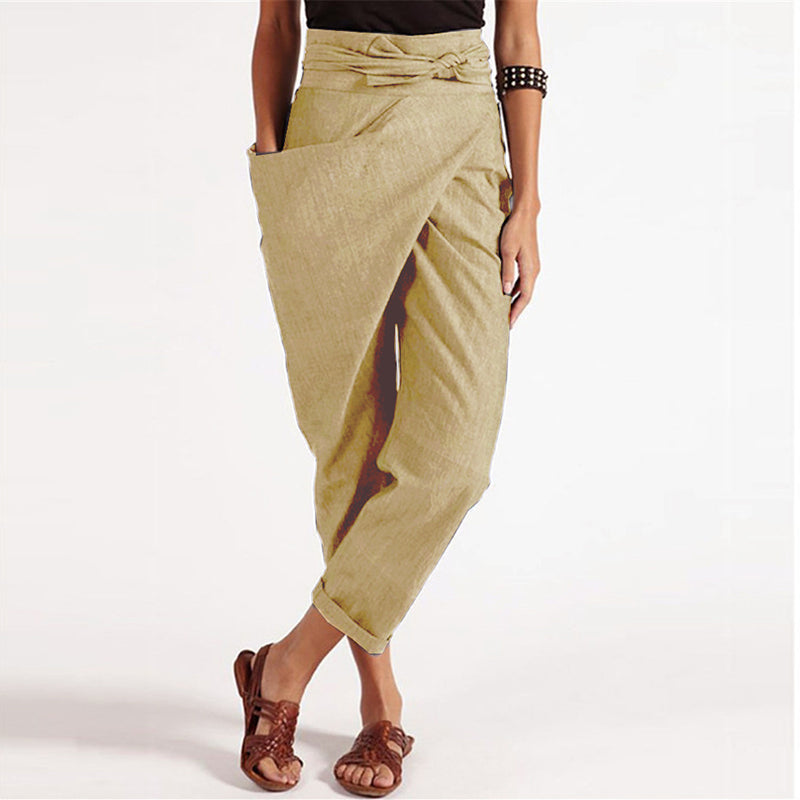 CM | Elegante pantalón corto con parte delantera envolvente