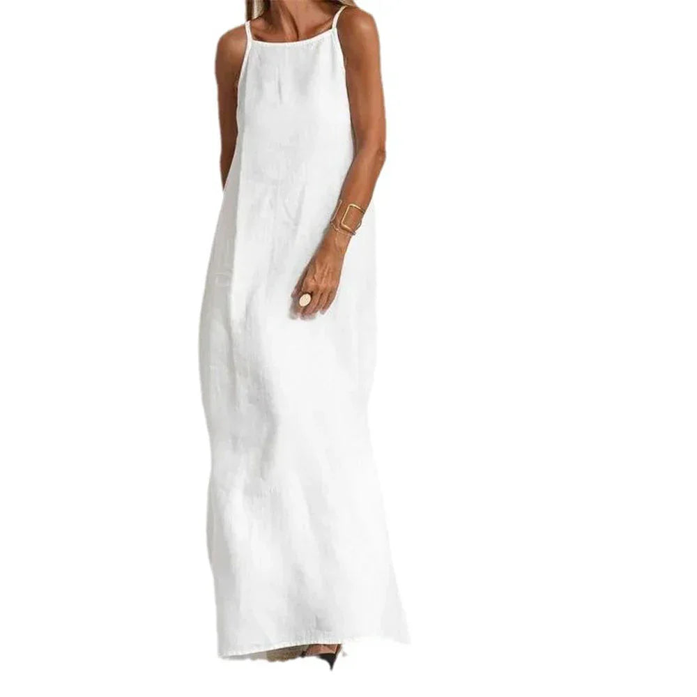 CM | Vestido maxi de verano con abertura lateral
